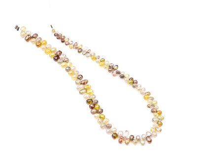 AAA Quality 2-3.5mm Multi Color Diamond Tear Drop Faceted Beads
