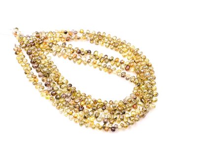 AAA Quality 2-3mm Multi Color Diamond Tear Drop Faceted Beads