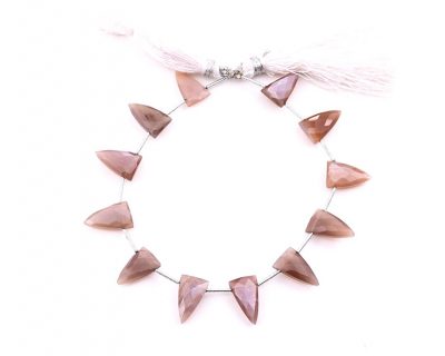 Chocolate Moonstone 9x15mm Faceted Arrowhead