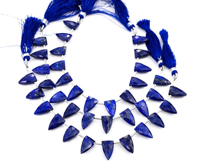 Lapis Lazuli 9x15mm Faceted Arrowhead