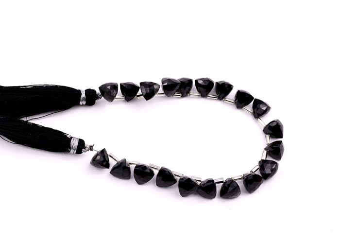 Black Spinal 7x8mm Faceted Trilliant