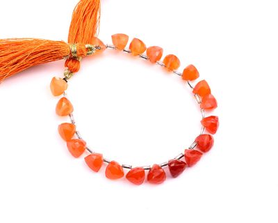 Carnelian 7x8mm Faceted Trilliant