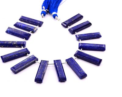 Lapis Lazuli 7x28mm Faceted Rectangle