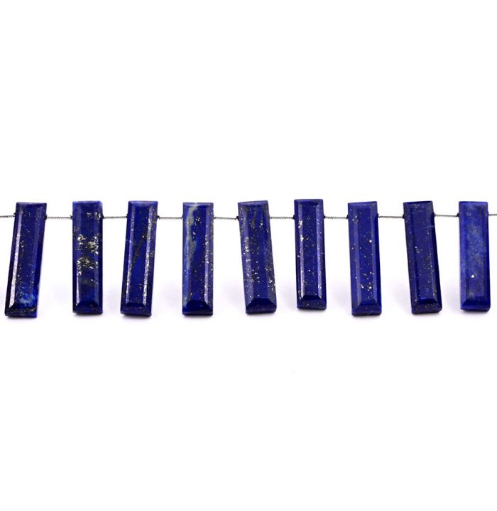 Lapis Lazuli 7x28mm Faceted Rectangle