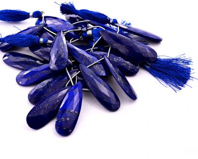 Lapis Lazuli 15x45mm Faceted Pear