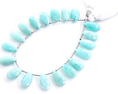 Amazonite 7X15mm Faceted Pear