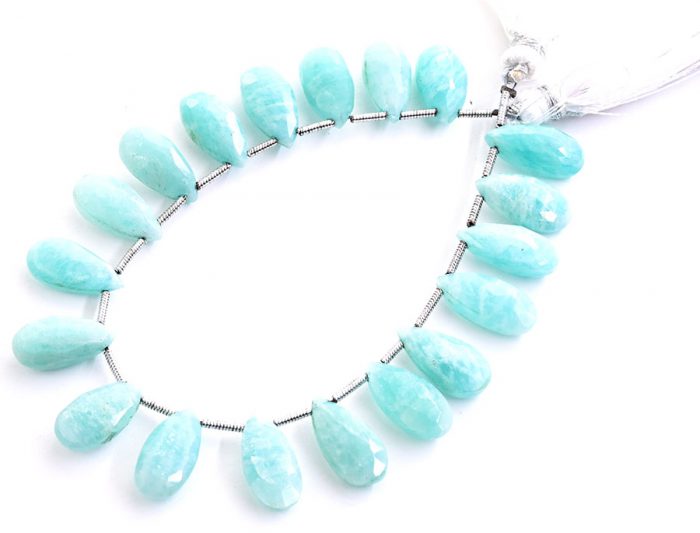 Amazonite 7X15mm Faceted Pear