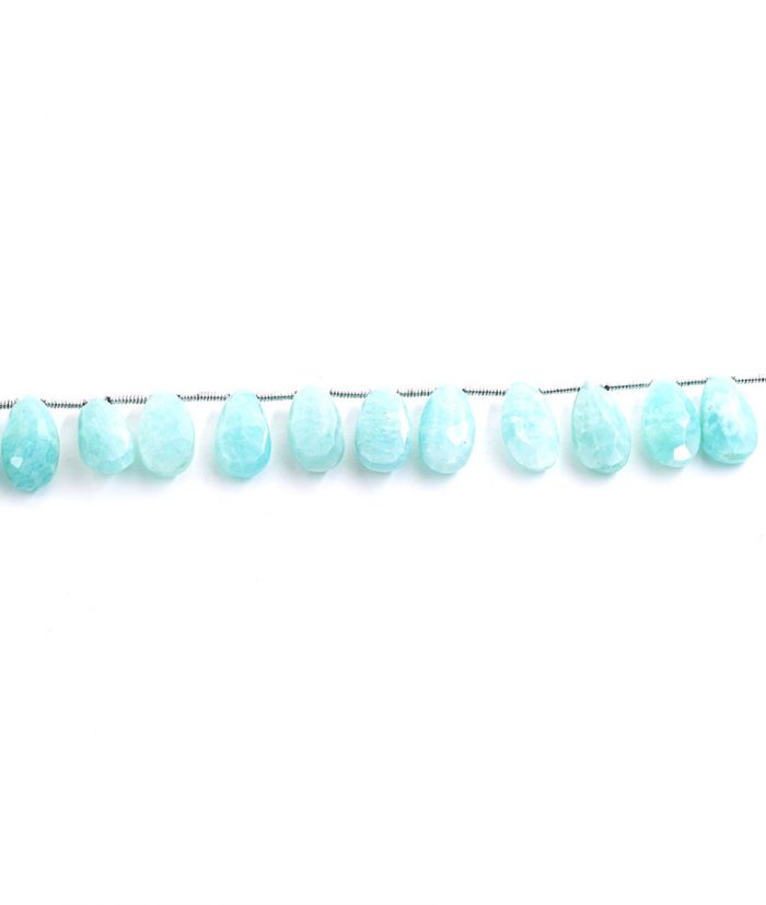 Amazonite 7X15mm Faceted Pear