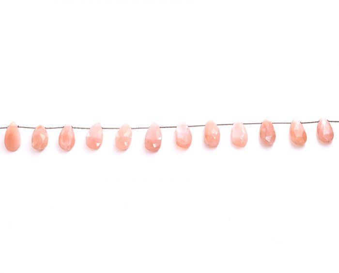 Peach Moonstone 7X15mm Faceted Pear