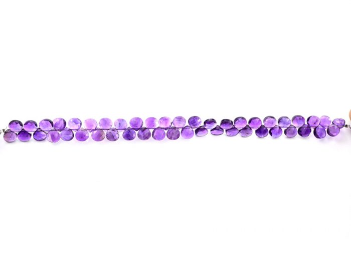 Amethyst 7mm Faceted Heart (Calibrated)