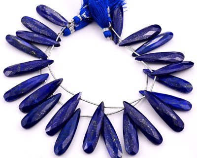 Lapis Lazuli 10x40mm Faceted Pear