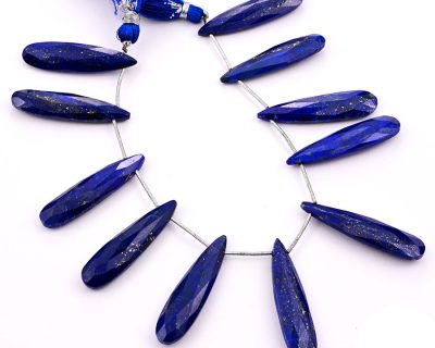 Lapis Lazuli 10x40mm Faceted Pear