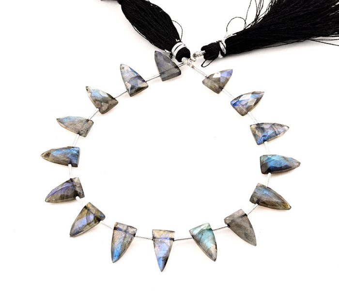 Labradorite 7x13mm Faceted Arrowhead