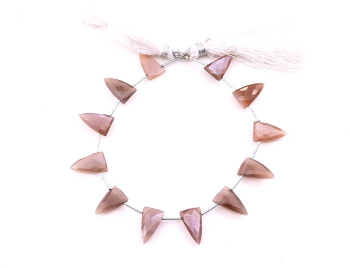 Chocolate Moonstone 9x15mm Faceted Arrowhead