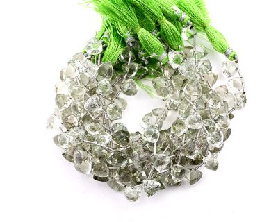 Green Amethyst 9x10mm Faceted Trilliant