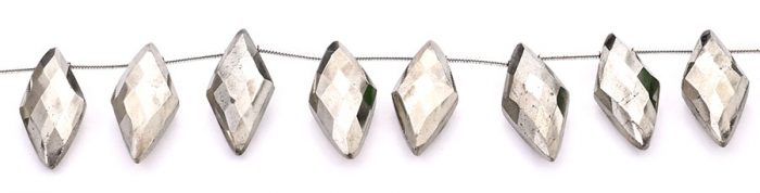 Pyrite 10x25mm Faceted Diamond Cut (Small)