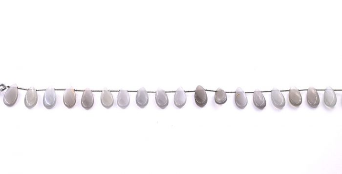 Gray Moonstone 7X15mm Smooth Pear
