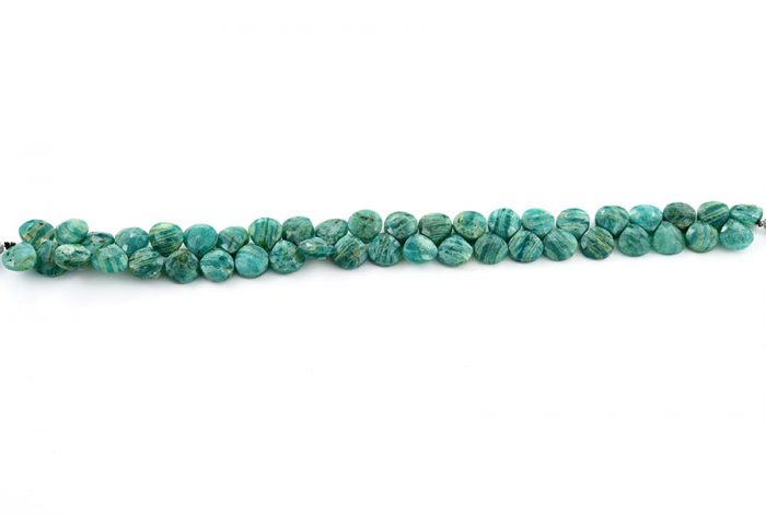 Russian Amazonite 9mm Faceted Heart (Calibrated)