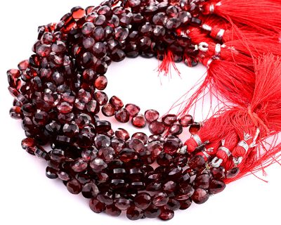 Garnet 7mm Faceted Heart (Calibrated)