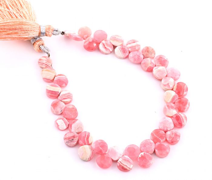 Rhodochrosite 7mm Faceted Heart (Calibrated)
