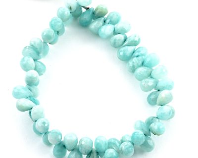 Amazonite 4X6mm Faceted Tear Drops (Calibrated)