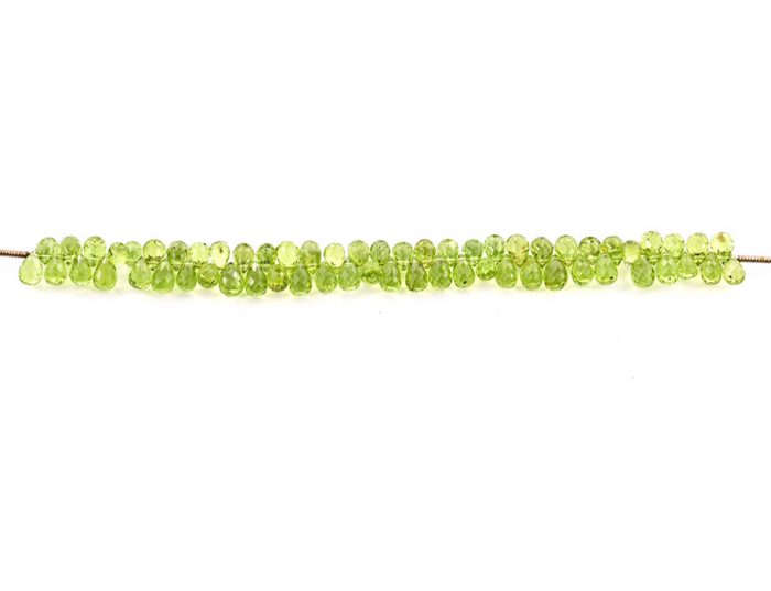 Peridot 4X6mm Faceted Tear Drops (Calibrated)