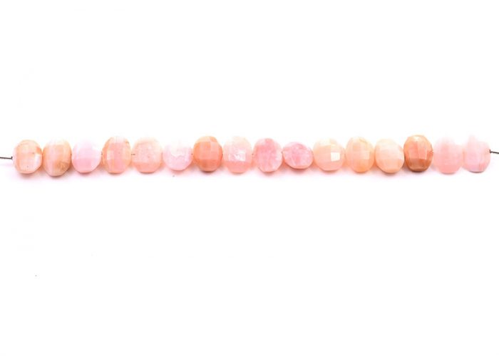 Pink Opal 10X13mm Faceted Oval Faceted (Center Drill)