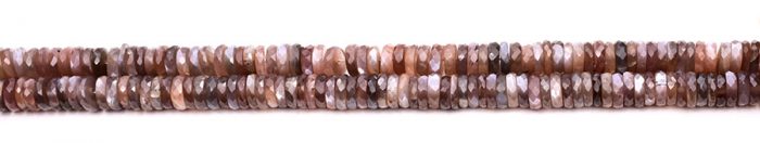 Chocolate Moonstone 5x9mm Faceted Heishi