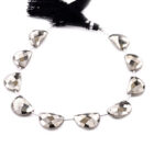 Black Onyx 11x15mm Faceted Half Moon (D shape) - Image 2