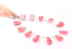Rhodochrosite 9x15mm Faceted Pyramid - Image 3
