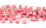 Rhodochrosite 9x15mm Faceted Pyramid - Image 2