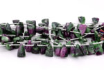 Ruby Zoisite 9x15 Faceted Pyramid - Image 2