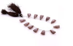 Chocolate Moonstone 9x15mm Faceted Pyramid - Image 3