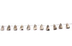 Pyrite 9x15mm Faceted Pyramid - Image 3