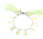 Prehnite 9x15mm Faceted Pyramid