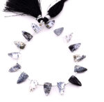 Dendrite opal 7x13mm Faceted Arrowhead - Image 2