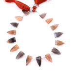 Golden Shine Moonstone 7x13mm Faceted Arrowhead - Image 2