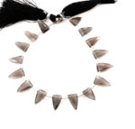 Gray Moonstone 7x13mm Faceted Arrowhead - Image 2