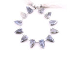Gray Silverite 9x15mm Faceted Arrowhead - Image 2