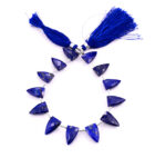 Lapis Lazuli 9x15mm Faceted Arrowhead - Image 2