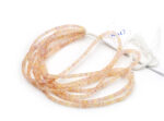 Sapphire Cream  3-5mm Faceted Heishi