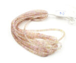 Sapphire Cream Blush 3-5mm Faceted Heishi