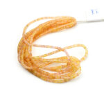 Sapphire Dark Peach 3-5mm Faceted Heishi