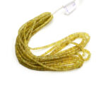 Sapphire Parrot Green 3-5mm Faceted Heishi