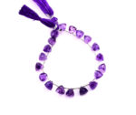 Amethyst 9x10mm Faceted Trilliant - Image 2