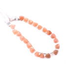 Peach Moonstone 9x10mm Faceted Trilliant - Image 3