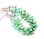 Chrysoprase 9x10mm Faceted Trilliant - Image 4