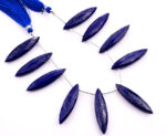 Lapis Lazuli 11x40mm Faceted Marquise - Image 3