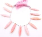 Pink Opal 11x40mm Faceted  Marquise