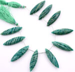 Russian Amazonite 11x40mm Faceted Marquise